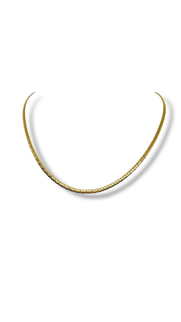 Arany Láncok 14 karátos Cobra tipusú Sárga arany lánc (Nr.51) webshop