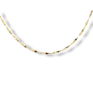 Arany Láncok 14 karátos Gyémánt vésett szemes lánc (Nr.30) webshop