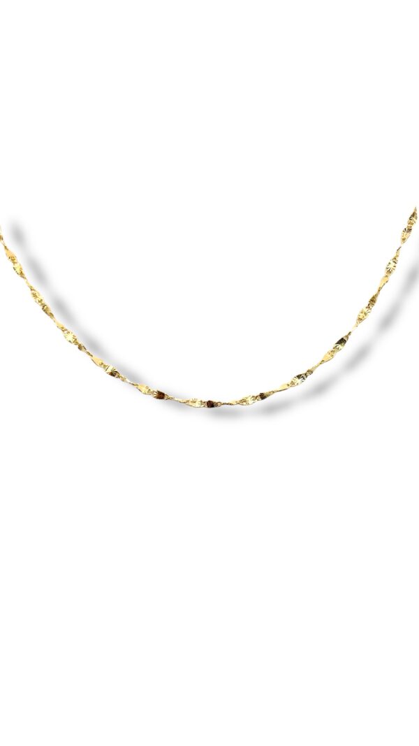 Arany Láncok 14 karátos Gyémánt vésett szemes lánc ( Nr.29) webshop