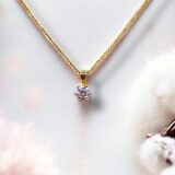 Arany Láncok 14 karátos Barbara típusú arany lánc cirkónia kővel (Nr.34) webshop