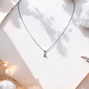 Arany Láncok 14 karátos Barbara típusú fehér arany lánc cirkónia kővel (Nr.37) webshop