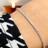 Arany Karláncok 14 karátos Köves fehér arany “tenisz” karkötő (Nr.41) webshop