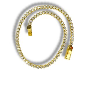 Arany Karláncok 14 karátos Köves Sárga arany “tenisz” karkötő (Nr.40) webshop