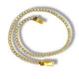 Arany Karláncok 14 karátos Köves Sárga arany “tenisz” karkötő (Nr.40) webshop