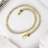 Arany Karláncok 14 karátos Köves Sárga arany “tenisz” karkötő (Nr.40) webshop