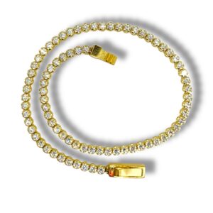 Arany Karláncok 14 karátos Köves Sárga arany “tenisz” karkötő (Nr.40) webshop