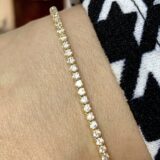 Arany Karláncok 14 karátos Köves Sárga arany “tenisz” karkötő (Nr.40) webshop