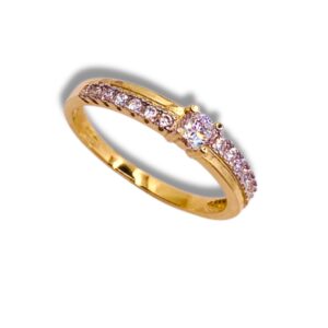 Arany Gyűrűk 14 karátos Több köves gyűrű (Nr.65) webshop