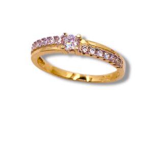 Arany Gyűrűk 14 karátos Több köves gyűrű (Nr.65) webshop