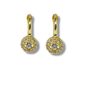 Arany Kislány fülbevalók 14 karátos Kislány fülbevaló kerek (Nr.4) webshop