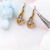 Arany Kislány fülbevalók 14 karátos Tulipán mintás kislány fülbevaló (Nr.23) webshop