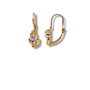 Arany Kislány fülbevalók 14 karátos Tulipán mintás kislány fülbevaló (Nr.23) webshop