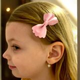 Arany Kislány fülbevalók 14 karátos Kislány fülbevaló Szíves Fehér arany (Nr.3) webshop