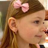 Arany Kislány fülbevalók 14 karátos Fehér és rózsaszín köves kislány fülbevaló ( Nr.20) webshop
