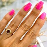 Arany Gyűrűk 14 karátos Gyűrű ovális bordó kővel (Nr.13) webshop