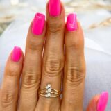 Arany Gyűrűk 14 karátos Gyűrű 6 pici cirkónia kövekkel (Nr.49) webshop