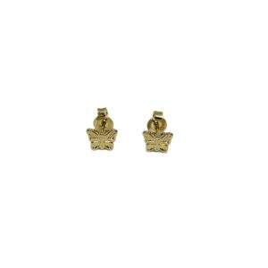Arany Kislány fülbevalók 14 karátos Fülbevaló Kislányoknak , pillangós stekkeres (Nr.33) webshop