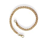 Arany Karláncok 14 karátos Karlánc , Garibaldi típusú karkötő (Nr.44) webshop