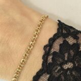 Arany Karláncok 14 karátos Karlánc , Garibaldi típusú karkötő (Nr.44) webshop