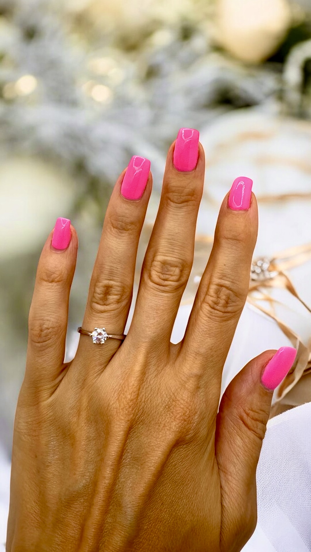 Arany Gyűrűk 14 karátos Gyűrű fehér arany soliter fazon (Nr.19) webshop Gyűrű fehér arany soliter fazon (Nr.19)