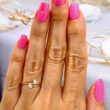 Arany Gyűrűk 14 karátos Gyűrű 2 köves sárga arany (Nr.29) webshop