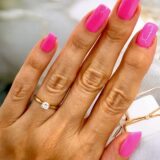 Arany Gyűrűk 14 karátos Gyűrű sárga arany 4 karmos soliter (Nr.30) webshop Arany Gyűrűk 14 karátos Gyűrű sárga arany 4 karmos soliter (Nr.30) webshop