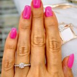 Arany Gyűrűk 14 karátos Gyűrű sárga arany ,többköves eljegyzési (Nr.35) webshop