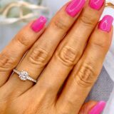 Arany Gyűrűk 14 karátos Gyűrű sárga arany ,többköves eljegyzési (Nr.35) webshop