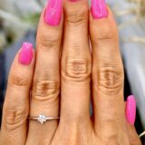 Arany Gyűrűk 14 karátos Gyűrű fehér arany 1 köves , eljegyzési (Nr.38)) webshop Arany Gyűrűk 14 karátos Gyűrű fehér arany 1 köves , eljegyzési (Nr.38)) webshop