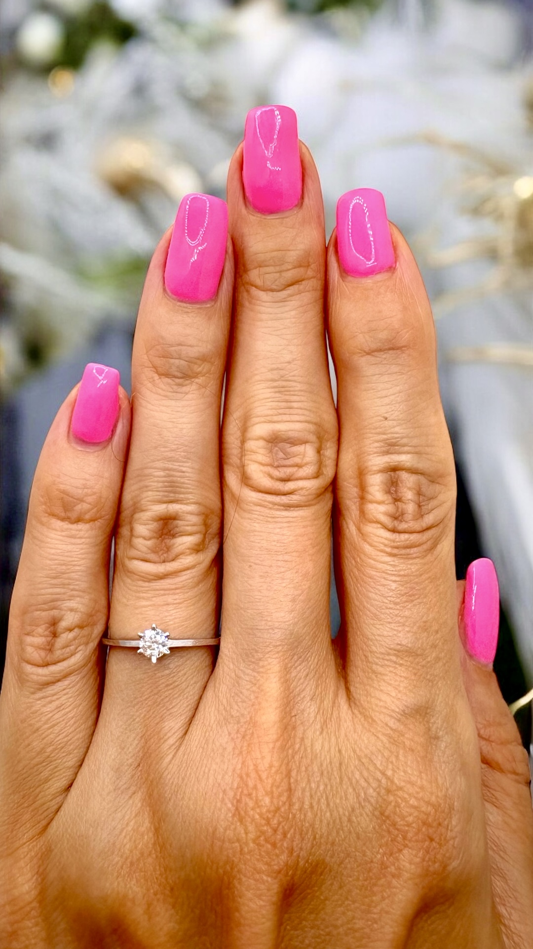 Arany Gyűrűk 14 karátos Gyűrű fehér arany 1 köves , eljegyzési (Nr.38)) webshop Gyűrű fehér arany 1 köves , eljegyzési (Nr.38))