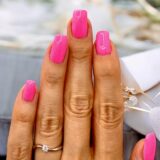 Arany Gyűrűk 14 karátos Gyűrű fehér arany hullámos 1 köves (Nr.40) webshop