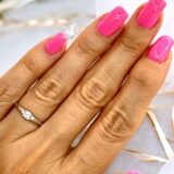 Arany Gyűrűk 14 karátos Gyűrű fehér arany 3 köves (Nr.42) webshop