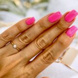 Arany Gyűrűk 14 karátos Gyűrű sárga arany egy köves eljegyzési (Nr.45) webshop