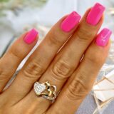 Arany Gyűrűk 14 karátos Gyűrű 3 szíves (Nr.51) webshop Arany Gyűrűk 14 karátos Gyűrű 3 szíves (Nr.51) webshop