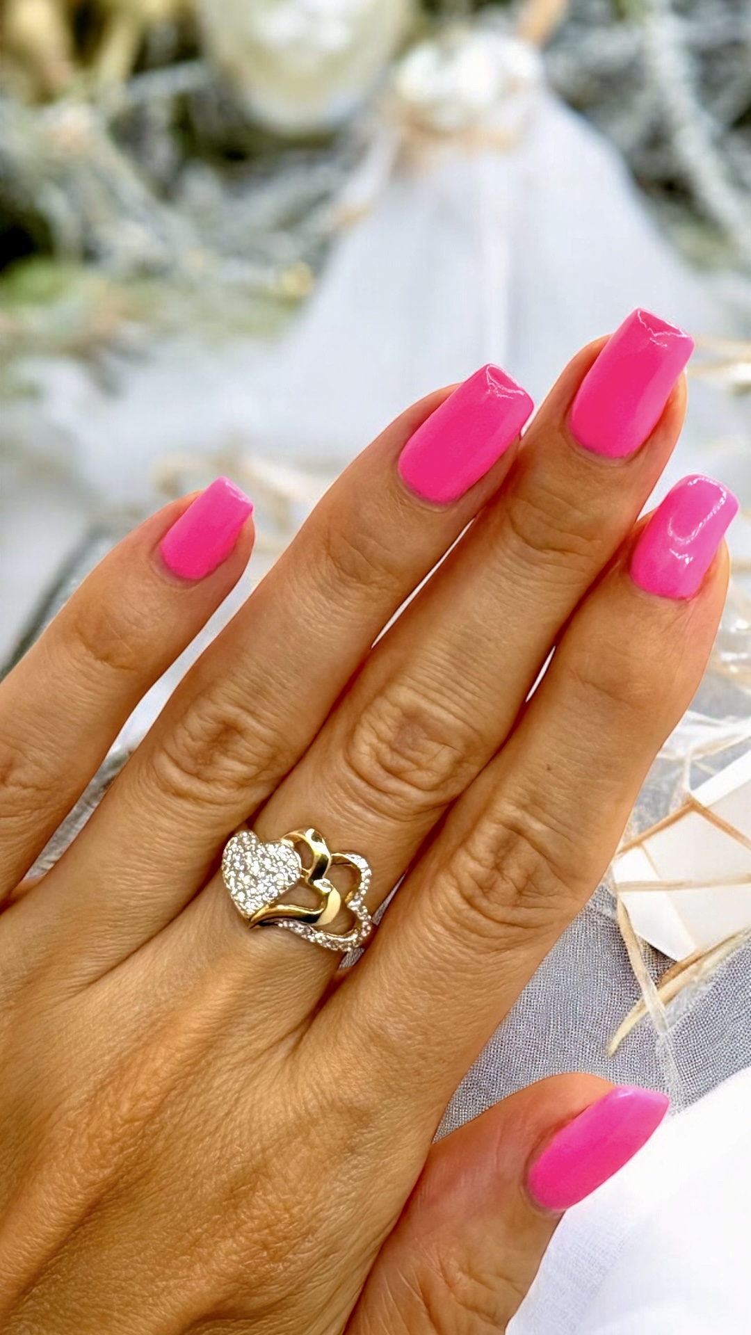 Arany Gyűrűk 14 karátos Gyűrű 3 szíves (Nr.51) webshop Gyűrű 3 szíves (Nr.51)