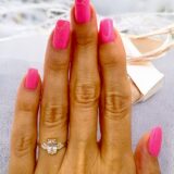 Arany Gyűrűk 14 karátos Gyűrű ovális köves (Nr.56) webshop