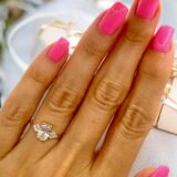 Arany Gyűrűk 14 karátos Gyűrű ovális köves (Nr.56) webshop