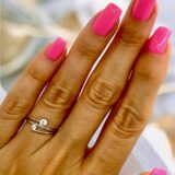 Arany Gyűrűk 14 karátos Gyűrű 2 köves Fehér arany (Nr.59) webshop Arany Gyűrűk 14 karátos Gyűrű 2 köves Fehér arany (Nr.59) webshop