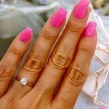 Arany Gyűrűk 14 karátos Gyűrű Fehér arany 4 karmos soliter (Nr.60) webshop