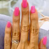 Arany Gyűrűk 14 karátos Gyűrű Végtelen jeles fehér arany (Nr.61) webshop