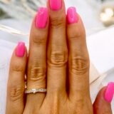 Arany Gyűrűk 14 karátos Gyűrű több köves eljegyzési sárga arany (Nr.63) webshop