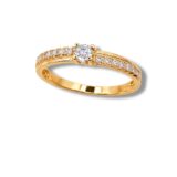 Arany Gyűrűk 14 karátos Gyűrű több köves (Nr.65) webshop