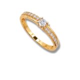 Arany Gyűrűk 14 karátos Gyűrű több köves (Nr.65) webshop