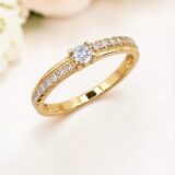 Arany Gyűrűk 14 karátos Gyűrű több köves (Nr.65) webshop