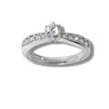 Arany Gyűrűk 14 karátos Gyűrű Fehér arany több köves eljegyzési (Nr.64) webshop Arany Gyűrűk 14 karátos Gyűrű Fehér arany több köves eljegyzési (Nr.64) webshop