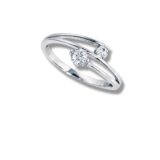 Arany Gyűrűk 14 karátos Gyűrű 2 köves Fehér arany (Nr.59) webshop Arany Gyűrűk 14 karátos Gyűrű 2 köves Fehér arany (Nr.59) webshop