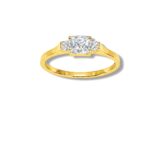 Arany Gyűrűk 14 karátos Gyűrű sárga arany négyzetes 3 köves elegáns fazon (Nr.54) webshop Arany Gyűrűk 14 karátos Gyűrű sárga arany négyzetes 3 köves elegáns fazon (Nr.54) webshop