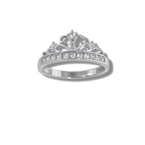 Arany Gyűrűk 14 karátos Gyűrű “Hercegnős“ fehér arany (Nr.52) webshop