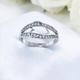 Arany Gyűrűk 14 karátos Gyűrű fehér arany szív motívummal (Nr.48) webshop