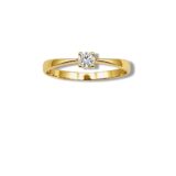 Arany Gyűrűk 14 karátos Gyűrű sárga arany egy köves eljegyzési (Nr.45) webshop